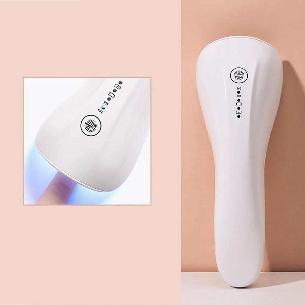 LINMANDA Handheld UV LED Nail Lamp USB Rechargeable Mini Manicure Lamp Nail Dryer With 5 Lamp Beads Quick Drying Gel Nail Polish