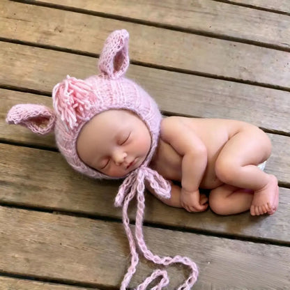 Newborn Photography Props Mohair Horse Styling Hat Studio Clothing