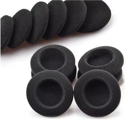 10pcs 18mm 35mm 45mm 50mm 55mm 60mm Headphones Replacement Memory Foam Ear Pads Sponge Cushion Covers Earphone Protective Sleeve