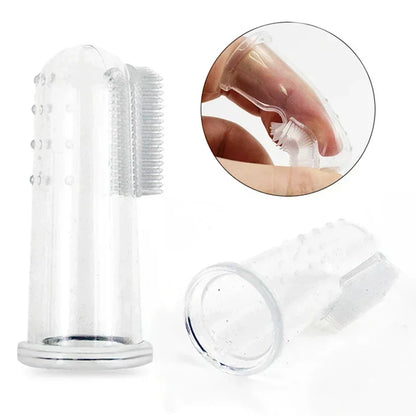 Ultra Soft Silicone Finger Toothbrush for Dog Cats Remove Plaque Tartar Puppy Kitten Teeth Cleaning Dental Care Oral Hygiene Pet