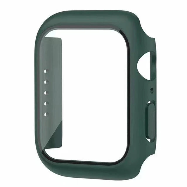 Glass+Cover For Apple Watch case 11 10 9 8 7 6 SE 5 Accessorie Screen Protector iwatch series 46mm 42mm 49mm 44mm 40mm 41mm 45mm
