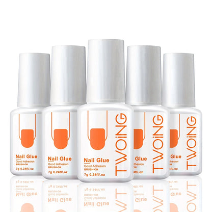 5pcs/2pcs 7g Super Strong Nail Glue For False Nail Tips, Acrylic Nails,Press OnNails,Fake Nails Art Decoration Lasting Adhesion