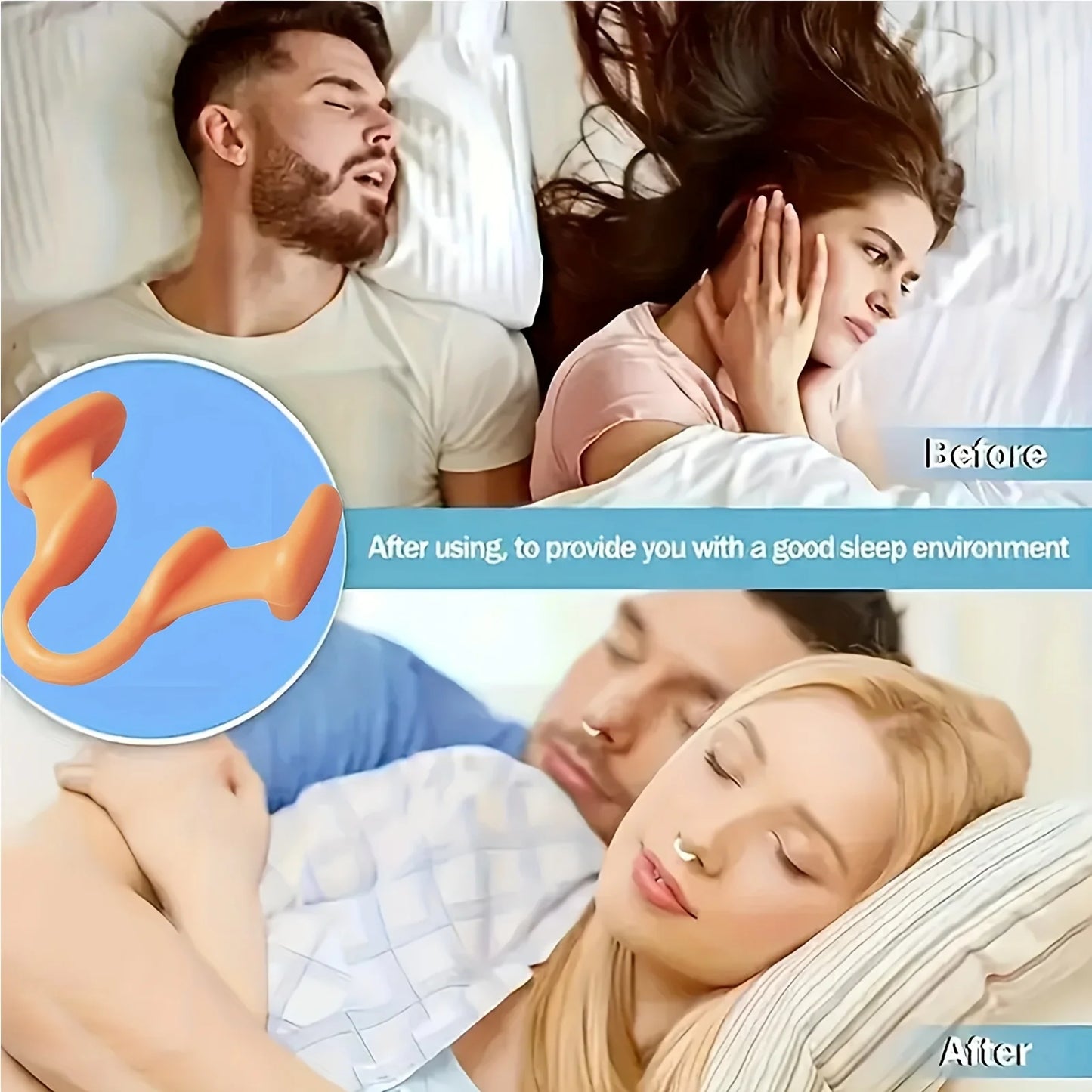 2-10pc Silicone Anti-Snoring Corrector Sleep Aid Nose Expanders Improve Sleeping Quality Relief Nasal Clip Stop Snoring Device