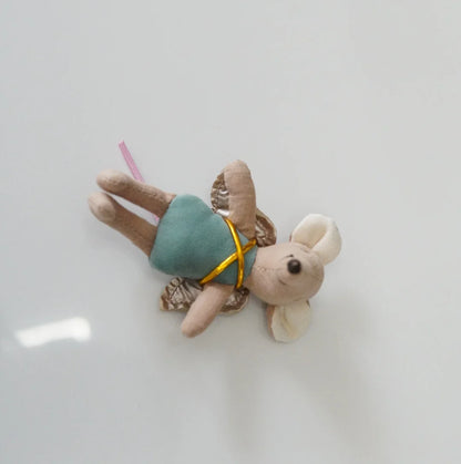 Danish Fabric Mouse Doll Cute Angel Wing Mouse Doll Zodiac Gift Rag Doll Knick-Knack