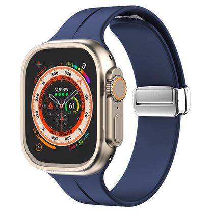 Magnetic Strap For Apple watch ultra band 49mm 45 mm Silicone Bracelet iWatch Series 7 8 se 6 5 3 44mm 45mm 40mm 41mm 42mm 38mm