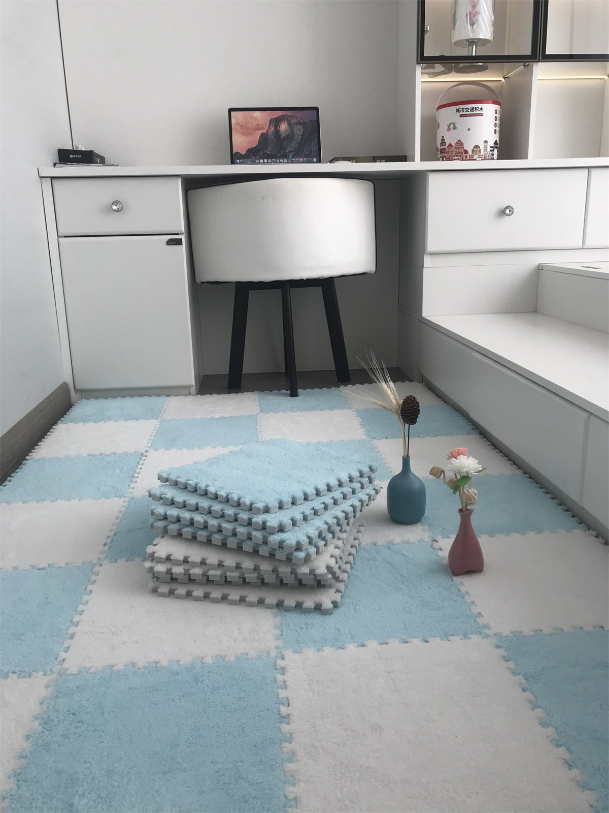Soft Plush  Baby Play Mat EVA Foam Children's Carpet Interlocking Exercise Tiles Floor Carpet And Rug for Kids Pad 30*30 CM