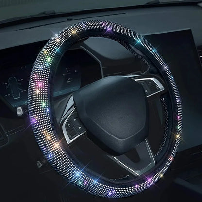 Universal Car Steering Wheel Cover Protector Anti-Slip Universal Size Fit 15inch /38cm Diameter Fashionable Car Accessories