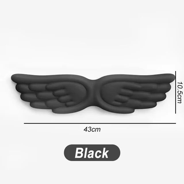 Keyboard Mouse Wrist Rest Angel Wing Memory Foam Mouse Pad Set Wrist Support Ergonomic Non-Slip For Office PC Laptop Easy Typing