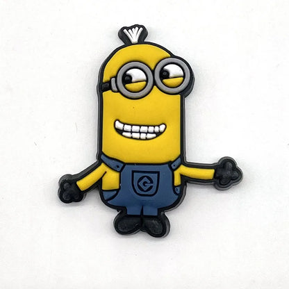12-36Pcs Minion Cartoon Shoe Charms For Slides Sandals,PVC Shoe Decorations Accessories For Christmas Birthday Gift Party