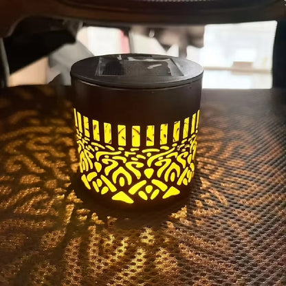 Outdoor LED Solar Fences and Wall Lights, Metal Mandala Lights, for Gardens, Lawns, Estates, Fences, Corridors, Lawns, Porches