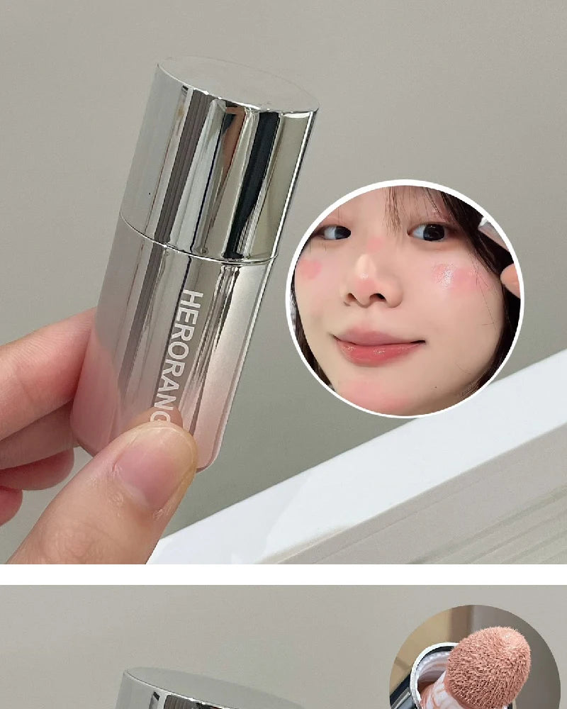 Korean Liquid Powder Blusher Natural Enhancement Color Low Saturation Matte Multi-purpose Powder Blusher Liquid Water Gloss