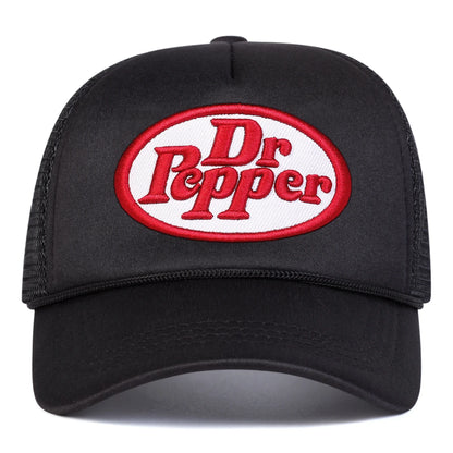 Unisex Dr Prpper Letter Embroidery Baseball Net Caps Spring and Summer Outdoor Adjustable Casual Hats Hip Hop Hat Sunscreen Hat