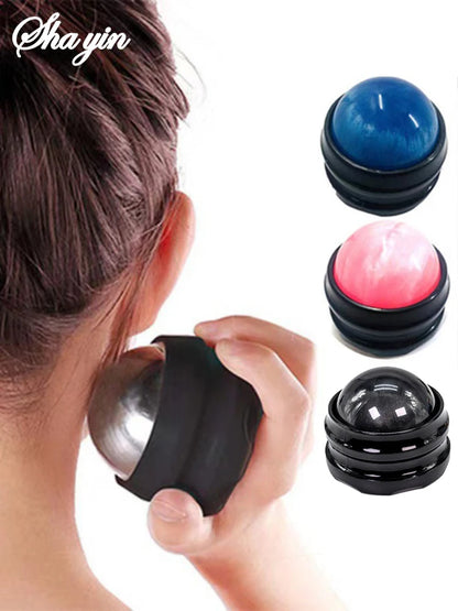 Mini Manual Therapy Body Massager Ball 360 Degree Spin Design Self Massage Tool for Back Shoulders Foot Massage
