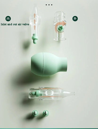 Soft Nasal Aspirator for Baby Anti-back Flow Nose Sucker New Born Vacuum Nose Cleaner Silicone Baby Safety Care Diagnostic-tool