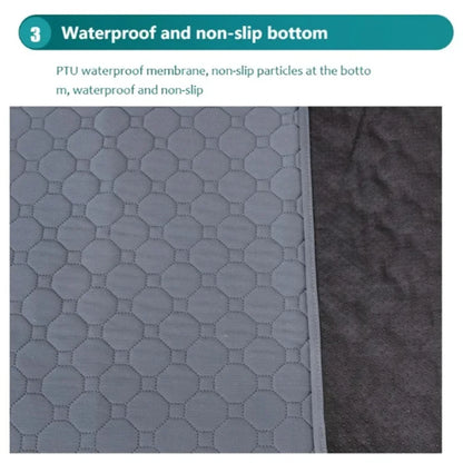 Dog Pee Pad Reusable Washable Dog Urine Mat Car Seat Floor Sofa Waterproof Absorbent Puppy Cat Training Diaper Mat Pet Supplies