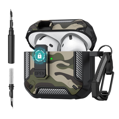 Upgraded Security Lock Case With Hook For AirPods 4 Cover 360 Degree Full Protective Shell For Apple AirPods 4 Earphone Cases