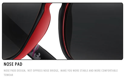 LOISRUBY Brand Polarized Cycling Sunglasses Men Car Driving Color Changing Bike Motorcycle Square Frame Hinking Festival
