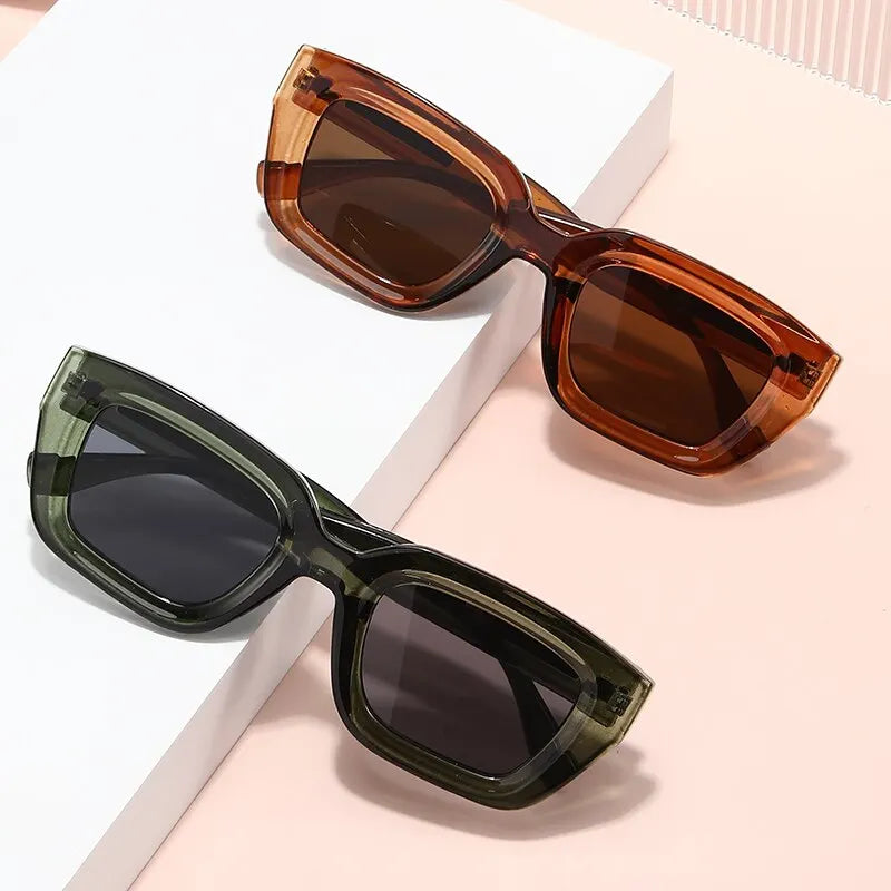 2023 Retro Square Sunglasses UV400 Protection Fashion Eyewear for Men Women Outdoor Shades