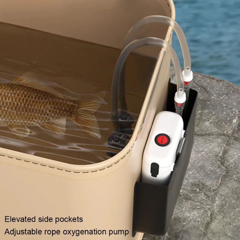 Foldable Water Bucket for Fishing Stuff Live Fish Box Fishnet Integrated Fish Bucket Fishing Supplies Accessories Tackle Article