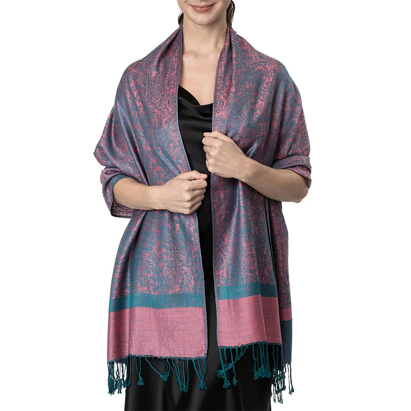 New fashionable all-match imitation cashmere Pashmina paisley tassel scarf long scarf shawl for all seasons