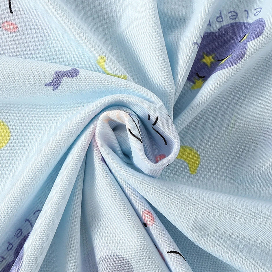 2-piece children's summer cute cartoon printed short sleeved shorts set for boys and girls casual and comfortable T-shirt shorts