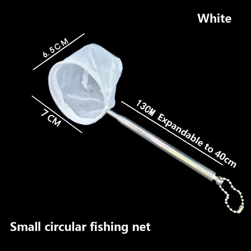Aquarium Square Fishing Net With Suction Cup Extendable Long Handle Fishing Gear For Catching Fish Shrimp Tank Clean Accessories