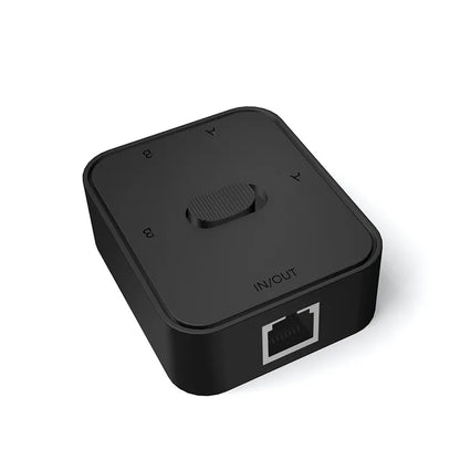 2 Port 1000Mbps Gigabit Network Switch RJ45 Switch Network Splitter Cable Extender Selector Power Free 2 Way adapter Connector