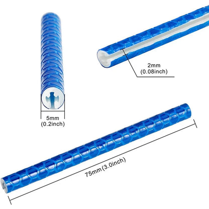 12PCS/Bag Bicycle Wheel Spokes Reflective Sticker Tube Strip Warning Light DIY 7.5cm MTB Cycling Reflector Reflective Safety Kit
