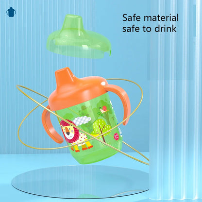 1PC Baby Duckbill Drinking Cup Wide Mouth Cup Baby Learning Drinking Cup with Double Handle for Learning Independent Drinking