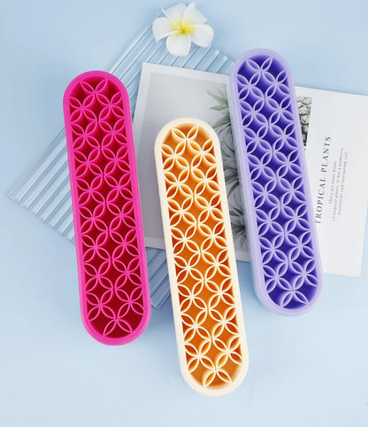 Silicon Nail Brush Makeup Brush Display Stand Rack Storage Case Brush Drying Shelf Brush Holder Make UP Holder Organizer