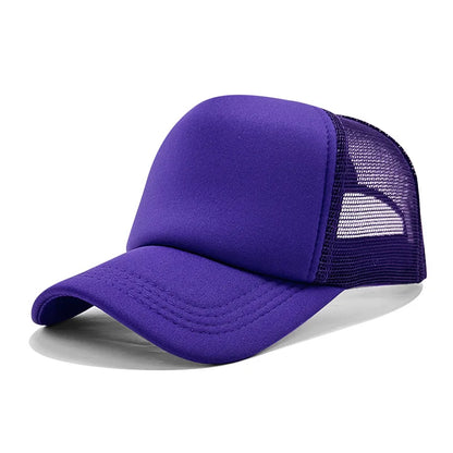 Customized Printed Logo Unisex Cap Casual Plain  Baseball Cap Adjustable Snapback Hats Hip Hop Trucker Cap