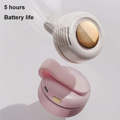 Portable Silent Mini Bladeless Electric Fan,Small fan Clip on Shirt Waist Mini Bladeless Fan Adjustable 3-Speed For Outdoor NEW
