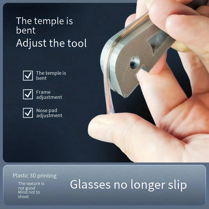 Eyeglass Leg Bending Adjustment Tool, Leg Bending Repair Tool, Eyeglass Frame for Leg Bending Adjustment.