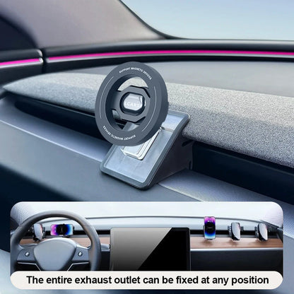 For Tesla Model 3 Highland 2024 & Model Y Launch 2025 Magnetic Car Phone Mount Anti Shake Vibration Proof Holder Stand Accessory