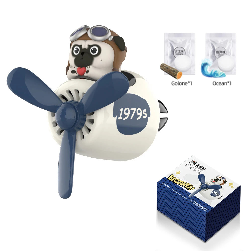 Cool Bear Pilot Car Air Freshener Rotating Propeller Air Outlet Perfume Fragrance Flavoring 자동차 공기 청정기 Accessories 방향제 차량용