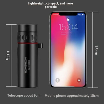 2000x25 HD Monocular Telescope Mini Portable Mobile Phone Telescope with Holder Outdoor Camping Hunting Birdwatching Telescopes