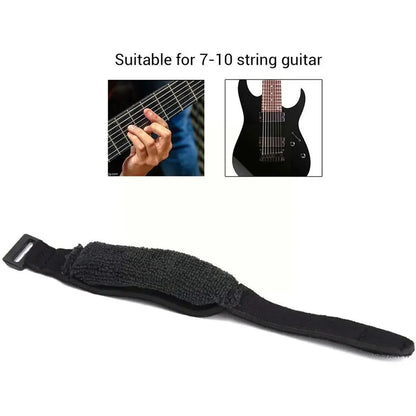 Miwayer Guitar Fret Strings Mute Noise Damper Mute Wraps Black Guitar Beam Tape for Guitars, Bass, and Ukulele