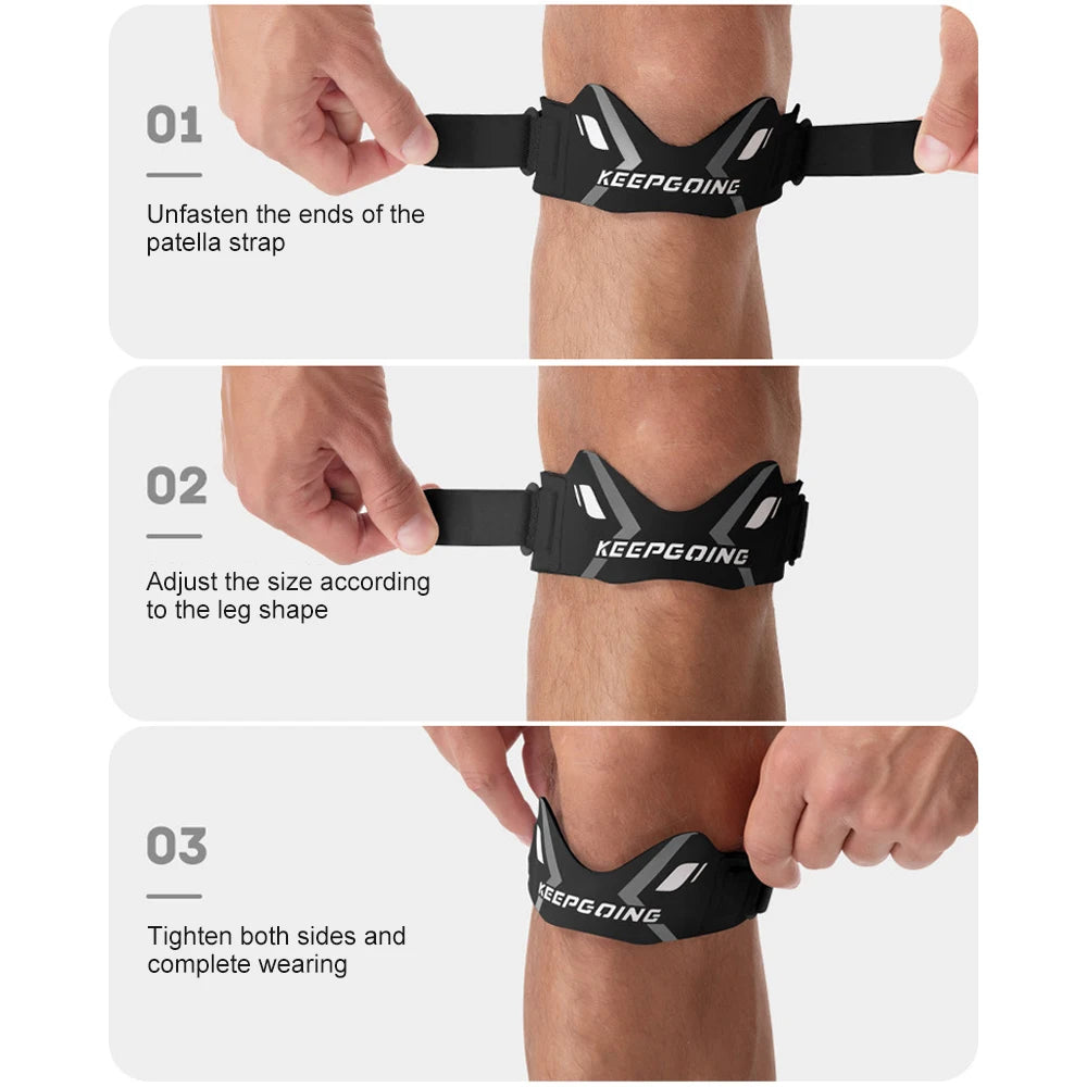 1PCS Patella Knee Strap Band for Knee Pain Knee Support Patella Stabilizer Braces Tendon Ergonomic Pad