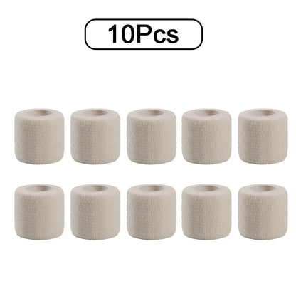 10pcs Elastic Self-Adhesive Athletic Tape Bandage 2.5/5/10cm Non-Woven Universal Fit for Sports Foot Support Joint Protection