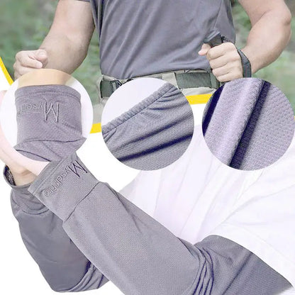Cooling Arm Sleeves Breathable Sun Protection Ice Slik Sleeves Summer Outdoor Sports Driving Cycling Sleeves Men Loose Arm