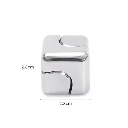 Metal Cube Spinner Fidget Toy Fingertips 3D Puzzle Gyro Gear Sensory Anti Stress Relief Educational Games for  Adults