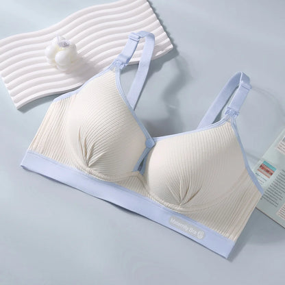 Women's Seamless  Breathable Nursing  Bra For All Seasons  Push-up  Pure Cotton  No Underwire  Maternity Sleepwear