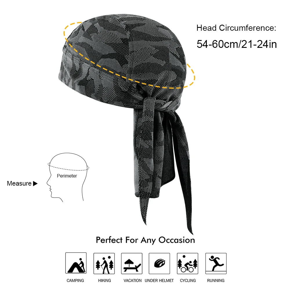 Summer Breathable Running Caps Pirate Hat Outdoor Sport Sun Protection Headscarf Cycling Helmet Liner Quick Dry Beanies Bandana