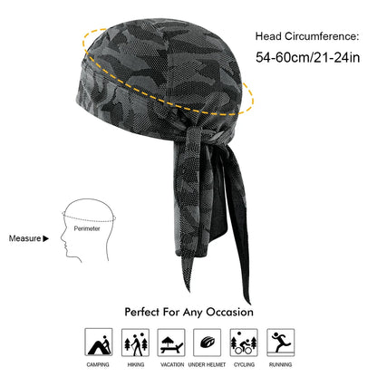 Summer Breathable Running Caps Pirate Hat Outdoor Sport Sun Protection Headscarf Cycling Helmet Liner Quick Dry Beanies Bandana