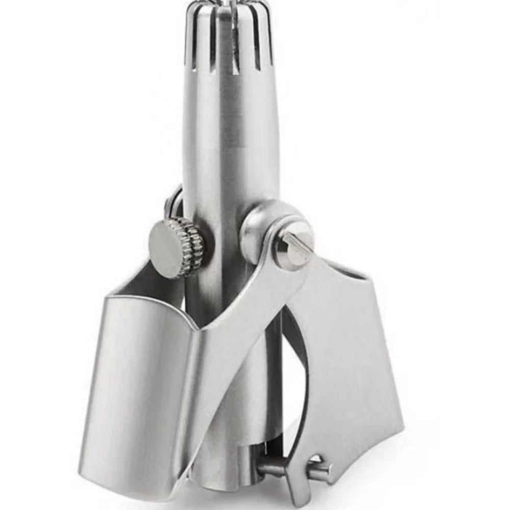 Stainless Steel Manual Nose Hair Trimmer Washable Unisex Nasal Hair Grooming Tool