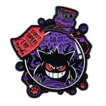 Gengar Cute Metal Enamel Pin Brooches Bag Lapel Pins Cartoon Badges on Backpack Accessories Decorative Jewelry Gifts