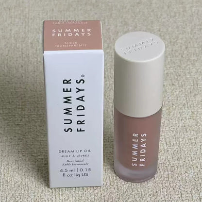 Summer Fridays Lip Balm Moisturizing Mirror Lip Gloss Lip Vanilla Pink Sugar Pink Guava Smell Lipstick Transparent Oil Makeup
