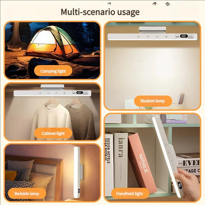 Smart Touch Table Lamp Magnetic Desk Lamp Bulit-in 2000mAh Battery for Reading Cabinet Mirror Bedside Rechargeable Night Lights