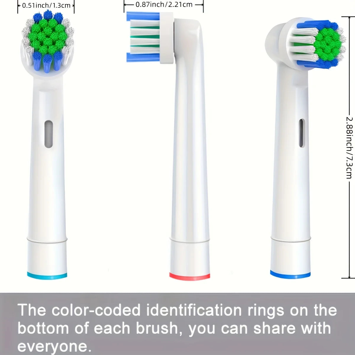 4/12/16 Pcs Replacement Toothbrush Heads Compatible with Oral-B Braun Professional Electric Toothbrush Heads Brush Heads
