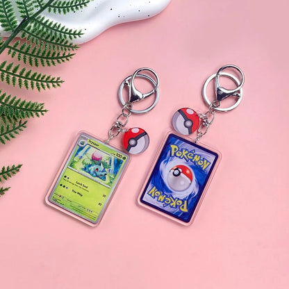 1/43Pcs Pokémon Pikachu Bulbasaur Gold Saint Acrylic Keychain Backpack Pendant Bag Charms Accessories Decoration Holiday Gifts